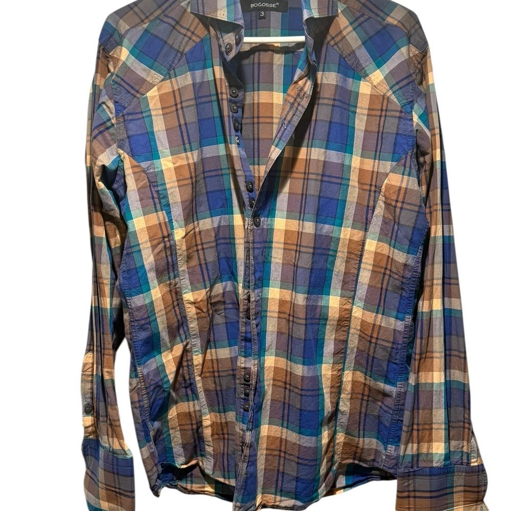 Bogosse Multicolor Plaid Button-Up Shirt